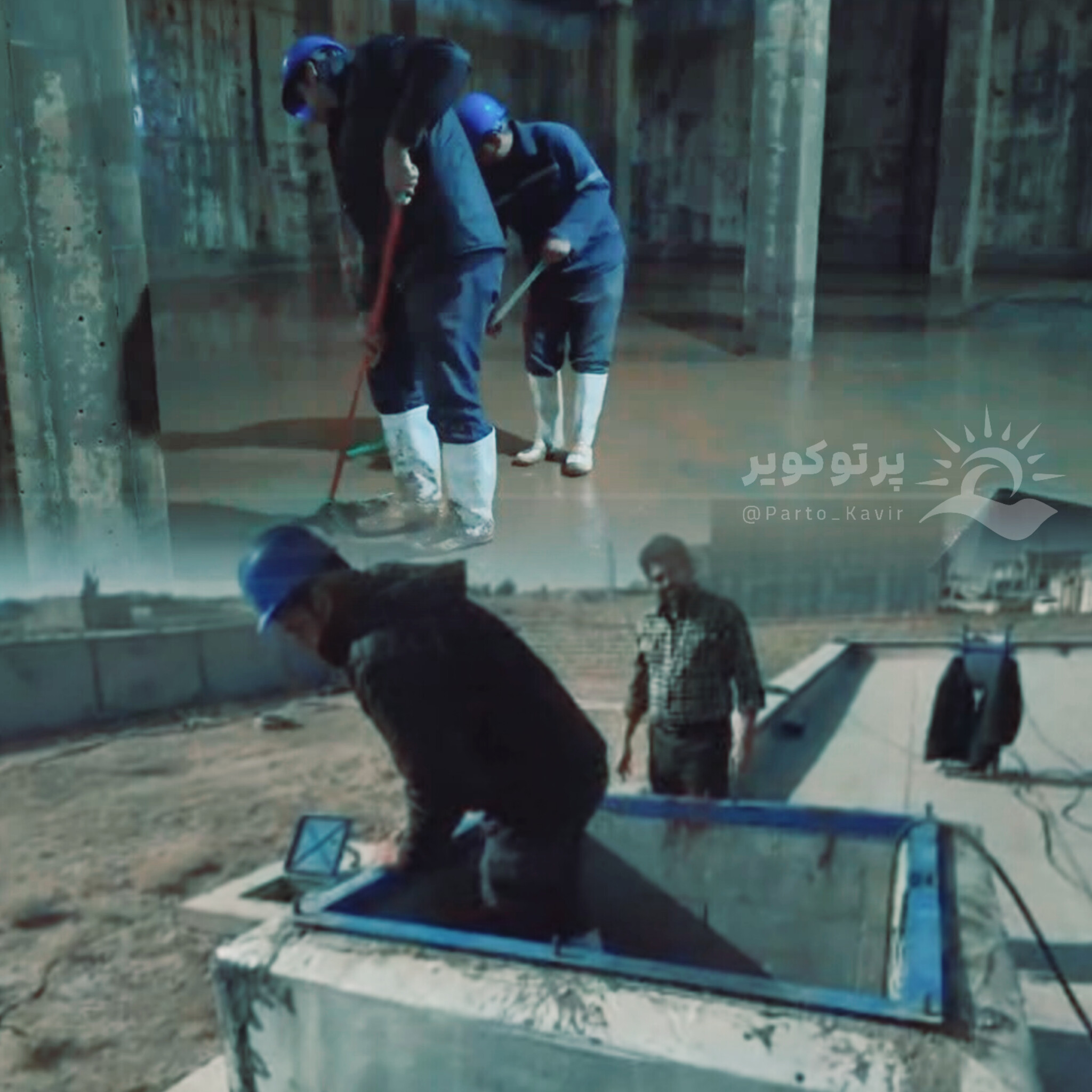 شستشو و گند زادیی مخازن آب آشامیدنی کاشان و آران و بیدگل