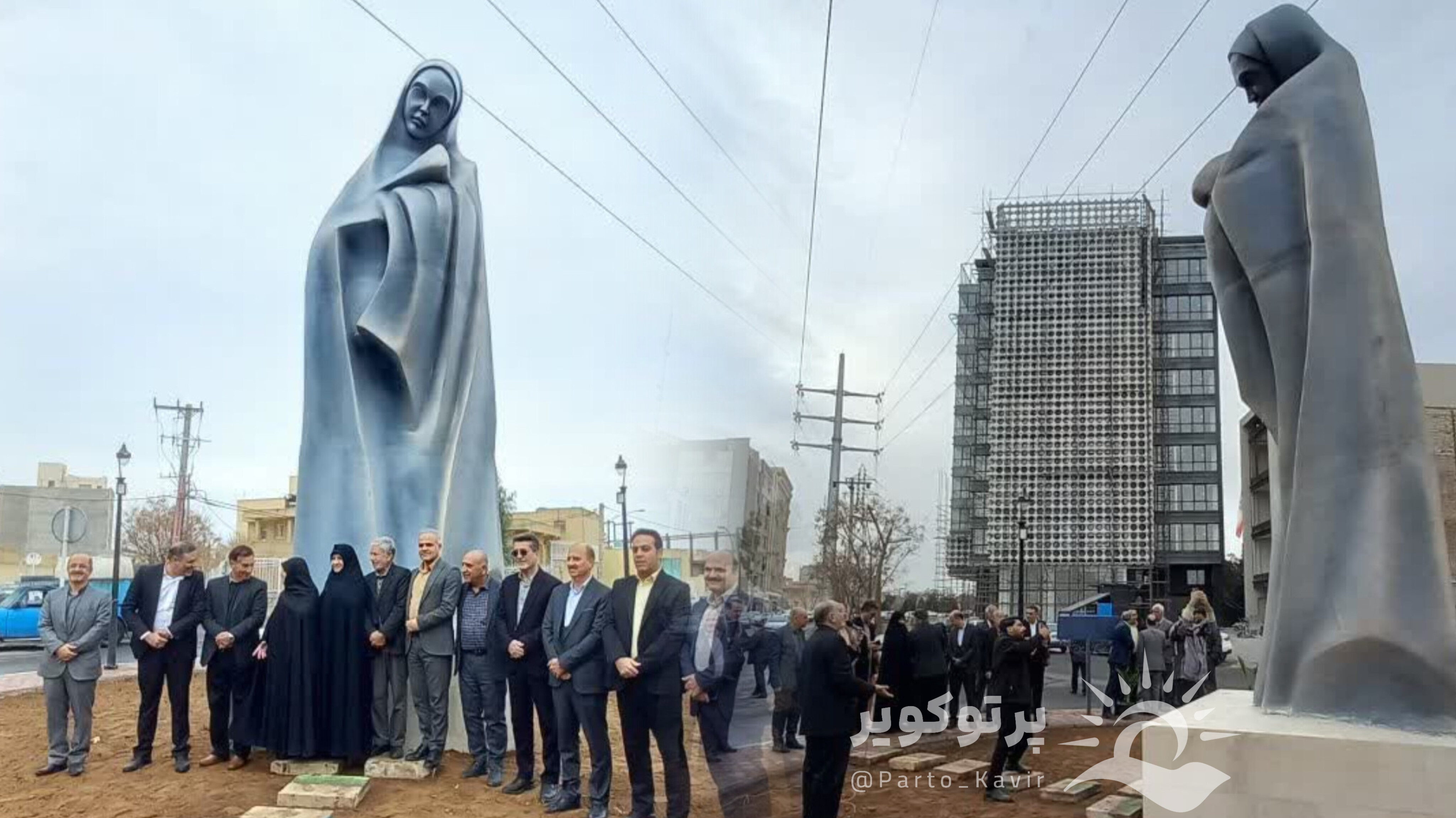 المان مادر در بلوار مادر کاشان نصب و رونمایی شد