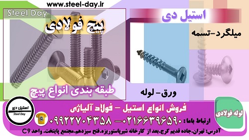 پیچ فولادی-پیچ و انواع آن-طبقه بندی پیچ-تفاوت Screw و Bolt-طبقه بندی Bolt بر اساس عملکرد