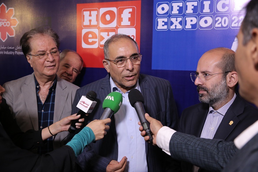 گزارش تصویری از حضور آقای عباسی از نمایشگاه صنعت مبلمان منزل و اداری 