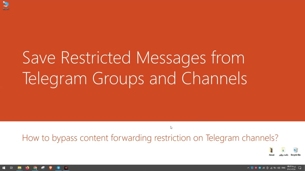 how to download content forwarding restriction on telegram channels