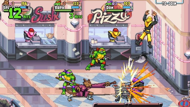 گیم پلی بازی Teenage Mutant Ninja Turtles: Shredder's Revenge