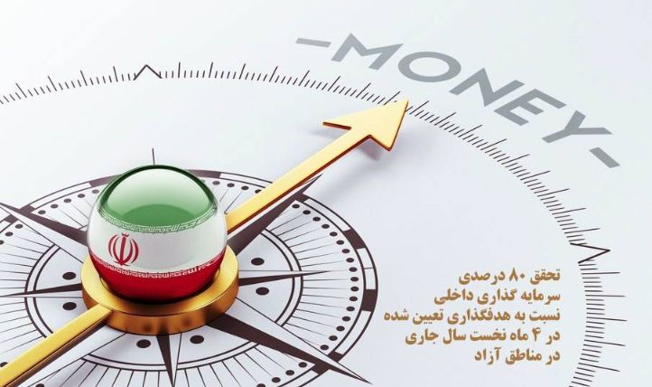 تحقق ۸۰ درصدی سرمایه‌گذاری داخلی نسبت به هدفگذاری تعیین شده در ۴ ماه نخست سال‌جاری در مناطق آزاد