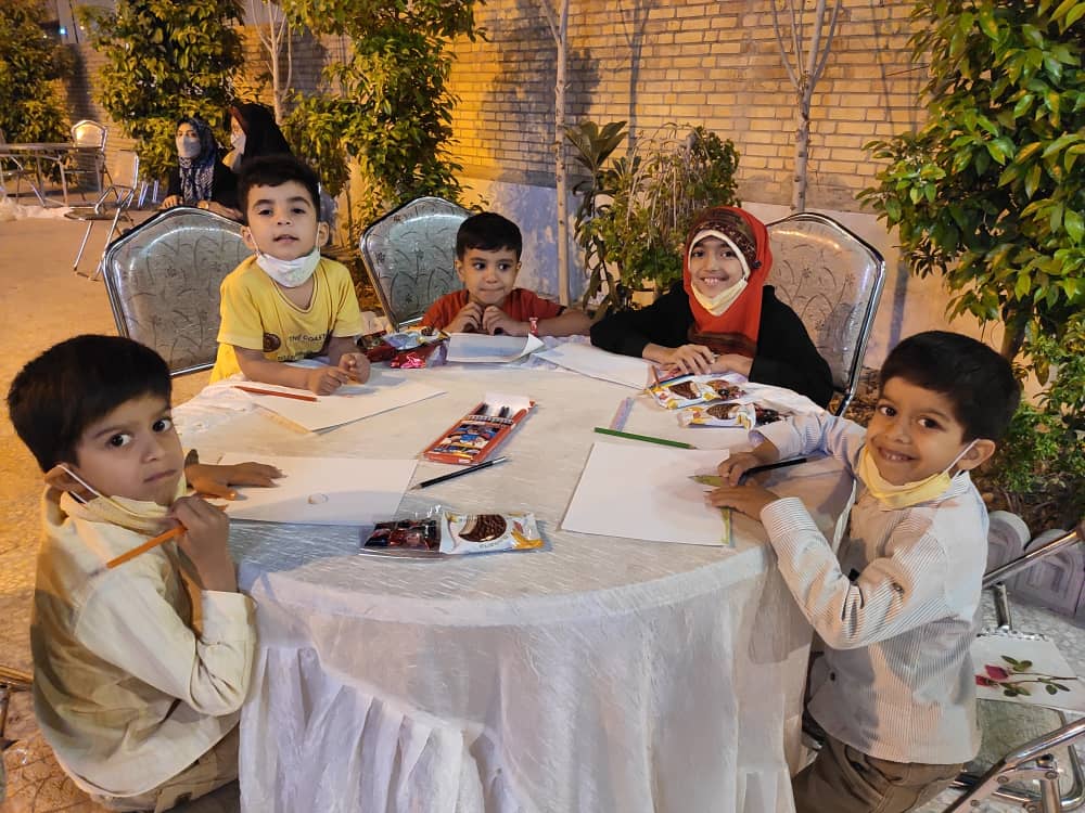 جشن نیمه شعبان، ایستگاه نقاشی کودکان، مسجد حضرت صاحب الزمان، سلاله پاکان