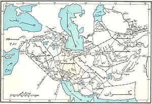 نقشه ای قدیمی از گرگان