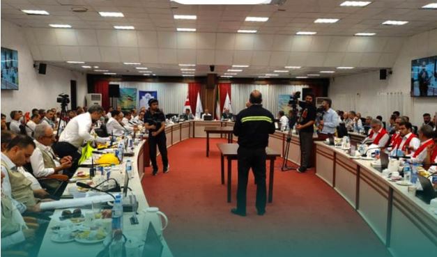 حضور تیم مدیریت بحران مبین انرژی خلیج فارس در جلسه مانور دورمیزی سطح یک تکمیلی