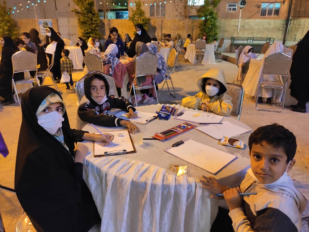 جشن نیمه شعبان، ایستگاه نقاشی کودکان، مسجد حضرت صاحب الزمان، سلاله پاکان