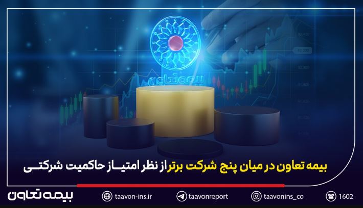 بیمه تعاون در میان پنج شرکت برتر از نظر امتیاز حاکمیت شرکتی