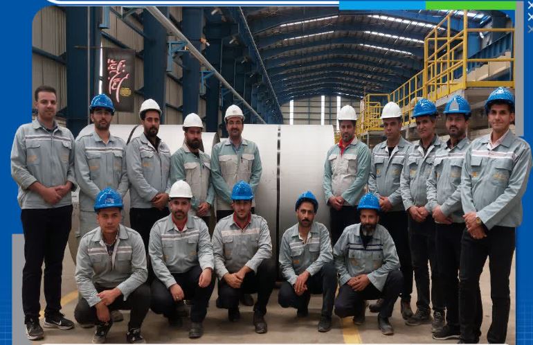 ثبت رکورد های تولید روزانه و ماهانه ورق اسیدشویی شده در تیرماه سال جاری