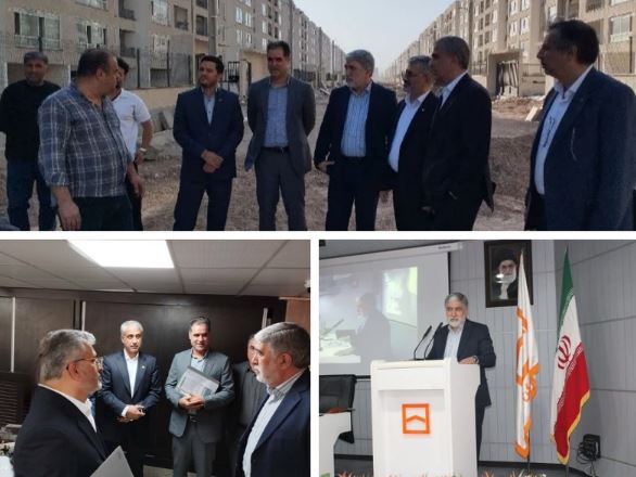 بازدید از پروژه های نهضت ملی مسکن در قزوین/تاکید بر فروش اقساطی واحدهای نهضت ملی با هدف تامین مالی پروژه ها