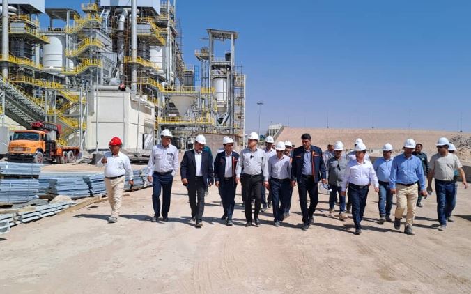 بازدید مدیرعامل شرکت ملی مس از طرح‌های توسعه‌ای مجتمع شهربابک