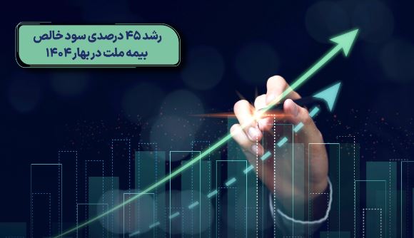 رشد ۴۵ درصدی سود خالص بیمه ملت در بهار ۱۴۰۴ رشد ۴۵ درصدی سود خالص بیمه ملت در بهار ۱۴۰۴