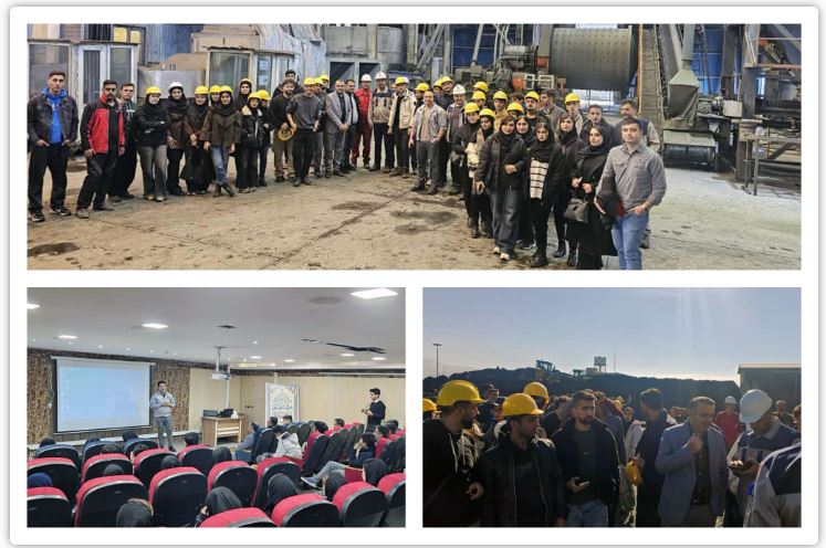 بازدید دانشجویان دانشگاه کردستان از معدن گلالی، سنگ‌شکن سورچه و کارخانه کنسانتره صبانور در اسدآباد