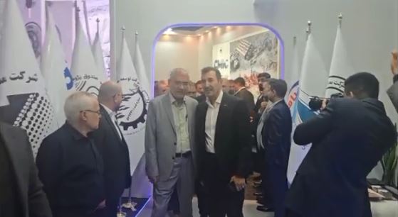 بازدید رئیس هیأت عامل ایمیدرو از غرفه چادرملو در نمایشگاه فولاد کیش + ویدئو