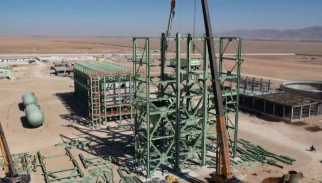 پیشرفت پروژه آهن اسفنجی بیجار از مرز ۵۵ درصد گذشت + ویدئو