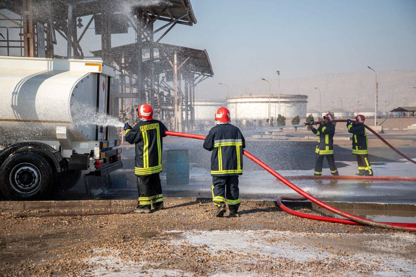 برگزاری موفق مانور تهاجم آفندی شرکت های نفتی غرب بندرعباس
