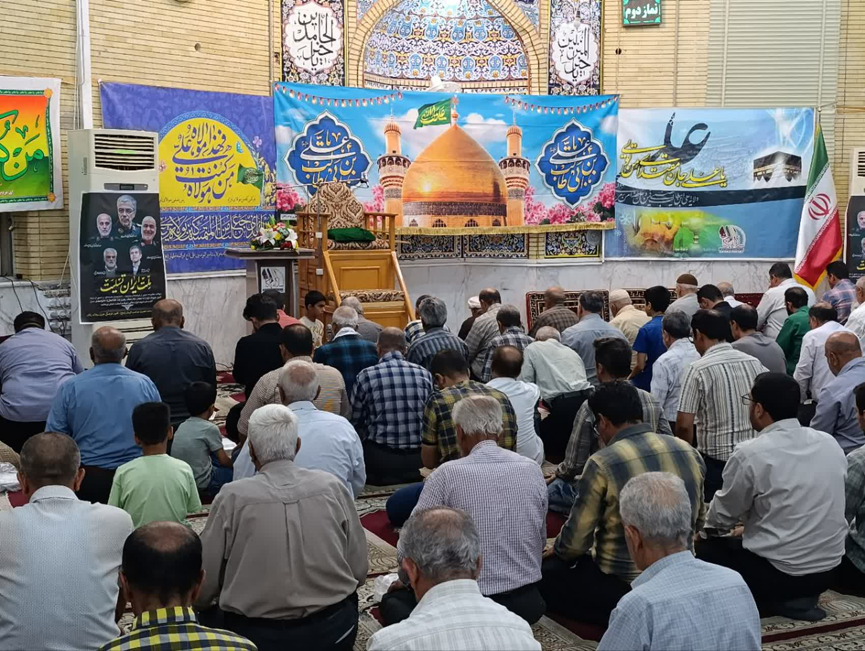 جشن عید غدیر، نماز جماعت، مسجد صاحب الزمان ، سلاله پاکان