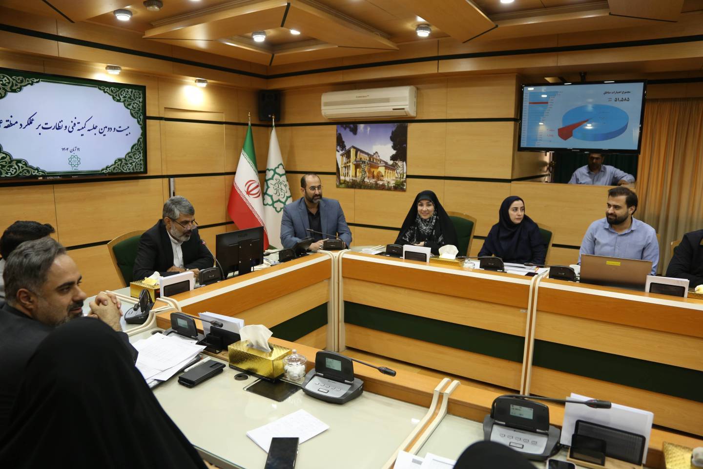 بیست و دومین جلسه کنترل پروژه های منطقه۴ تهران برگزار شد