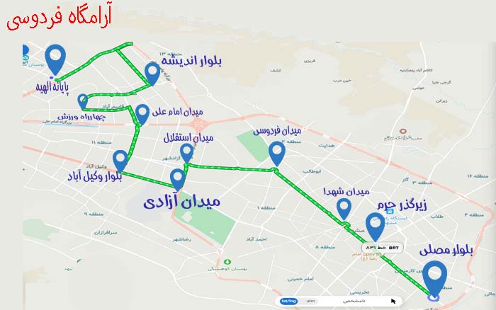 خط بی آر تی 831