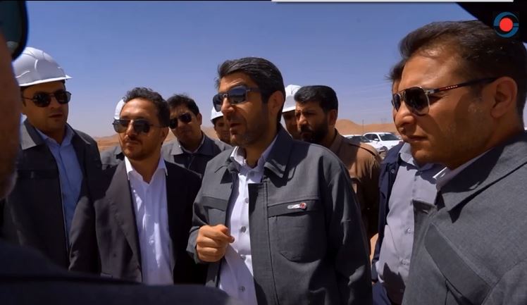 بازدید مدیرعامل شرکت معدنی و صنعتی گهرزمین از طرح‌های توسعه ای این شرکت در بردسیر
