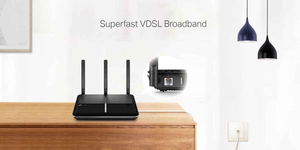 مودم روتر VDSL/ADSL بی سیم AC2100 تی پی لینک مدل Archer VR600