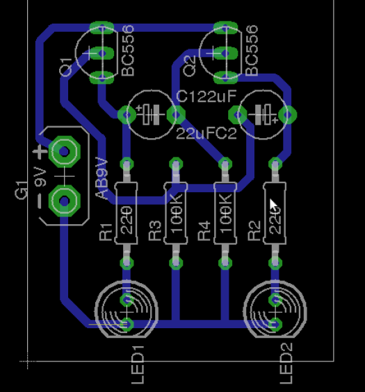 مدارها و پروژه های فلاشرهای LED با استفاده از ترانزیستور