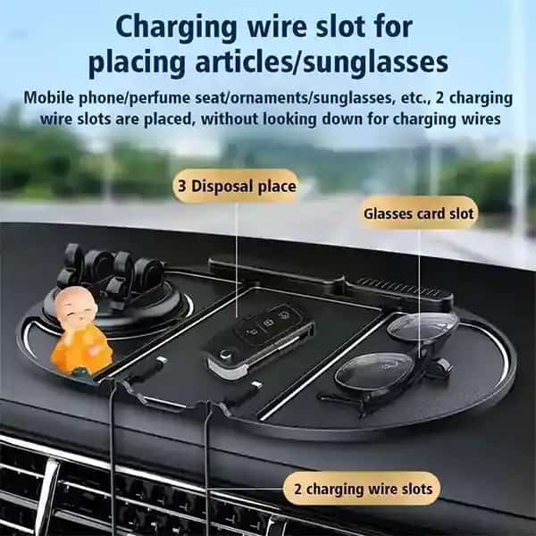 نظم دهندگي حرفه‌اي با پد ضد لغزش داشبورد ماشين