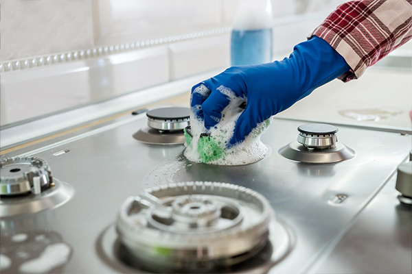 تمیز کردن اجاق گاز