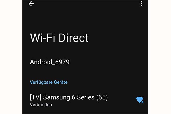 وصل شدن گوشي سامسونگ به تلويزيون با Wifi direct