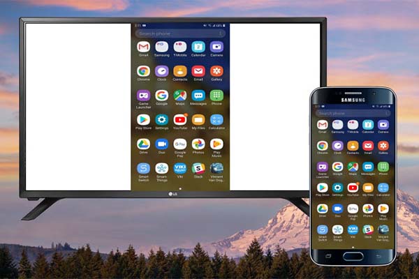 اتصال گوشی سامسونگ به تلویزیون ال جی 