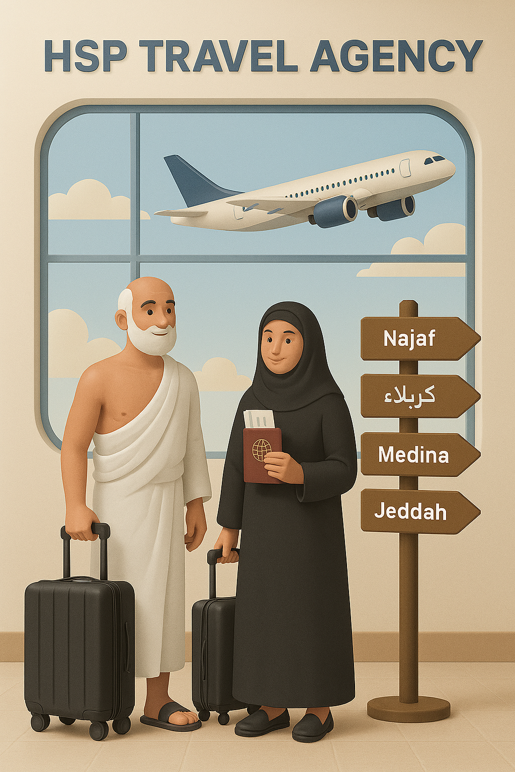 راهنمای سفر هوایی برای زائران