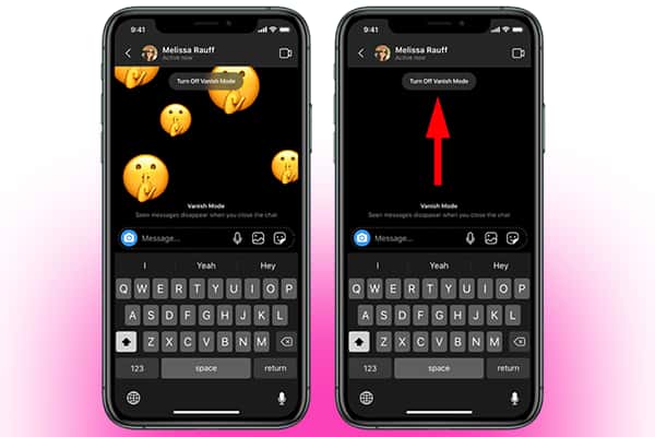 چگونه ونیش مود اینستاگرام Vanish Mode  را غیر فعال کنیم؟