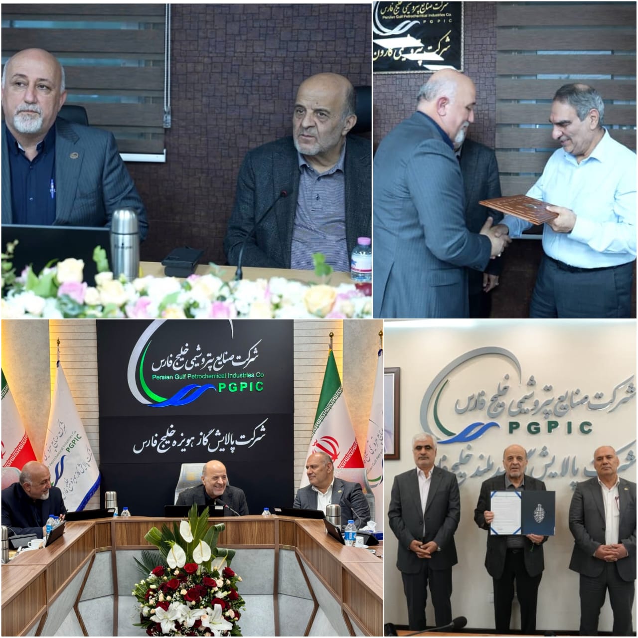 مدیران عامل جدید شرکت‌های پتروشیمی کارون، پالایش گاز هویزه و بیدبلند خلیج‌فارس فارس معارفه شدند