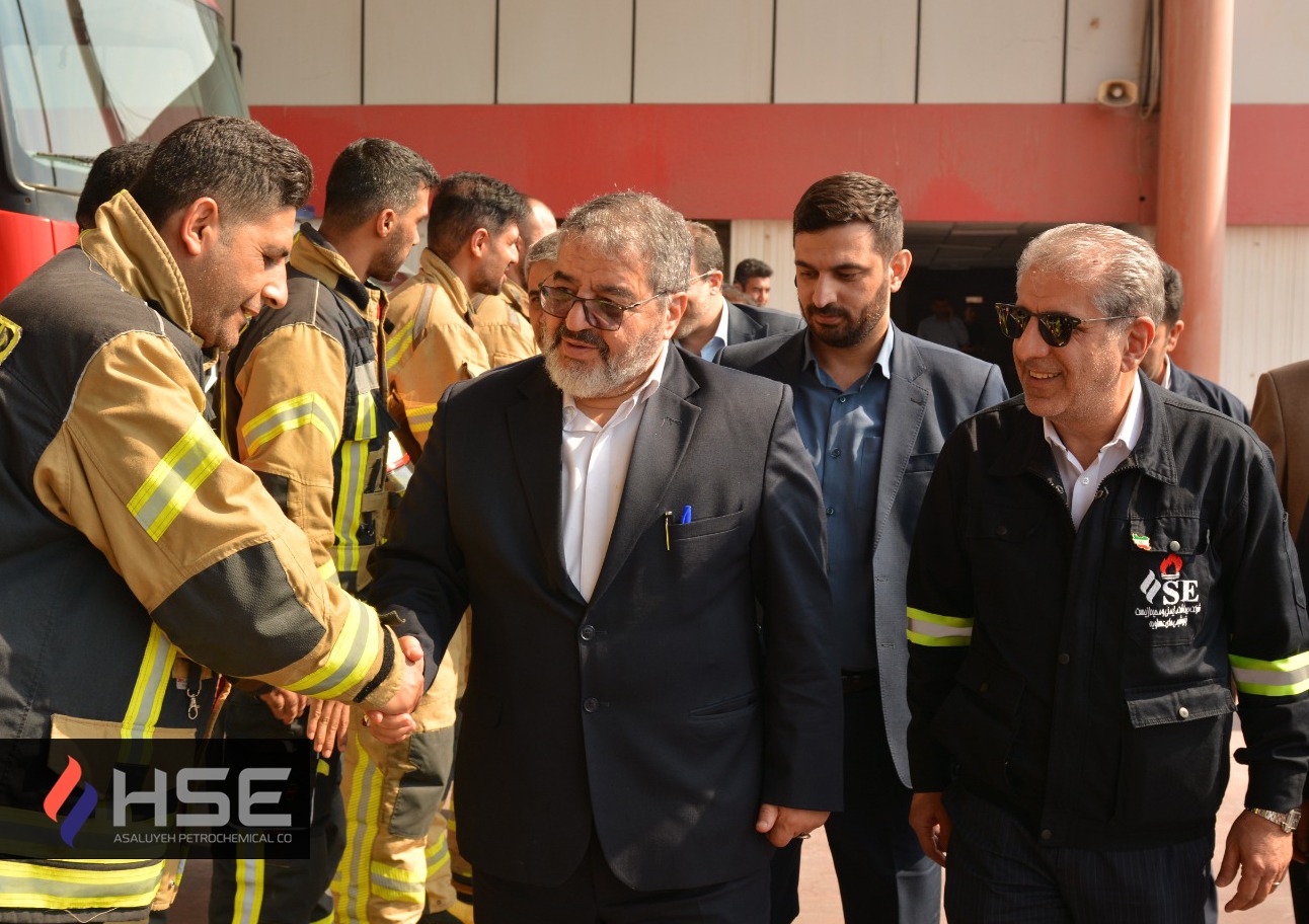بازدید سردار جلالی از شرکت HSE پتروشیمی‌های عسلویه / تأکید بر نوآوری در ایمنی و پدافند غیرعامل