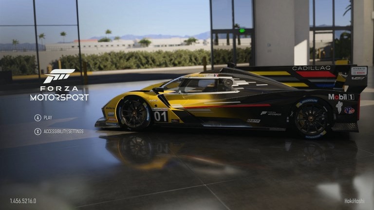 منوی بازی Forza Motorsport