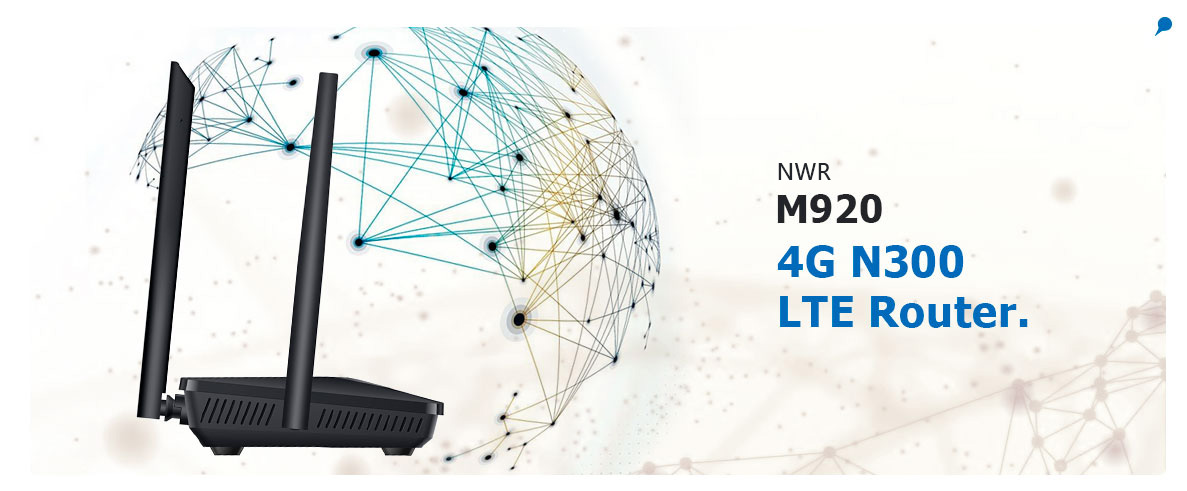 مودم روتر 4G LTE بی سیم N300 نتربیت مدل NWR-M920