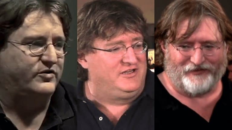 Gabe Newell در گذر زمان