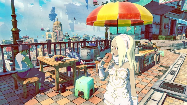 دختر مو طلایی با لباس سفید در حال خوردن دونات بازی‌های شگفت انگیزی که همیشه نادیده گرفته می‌شوند