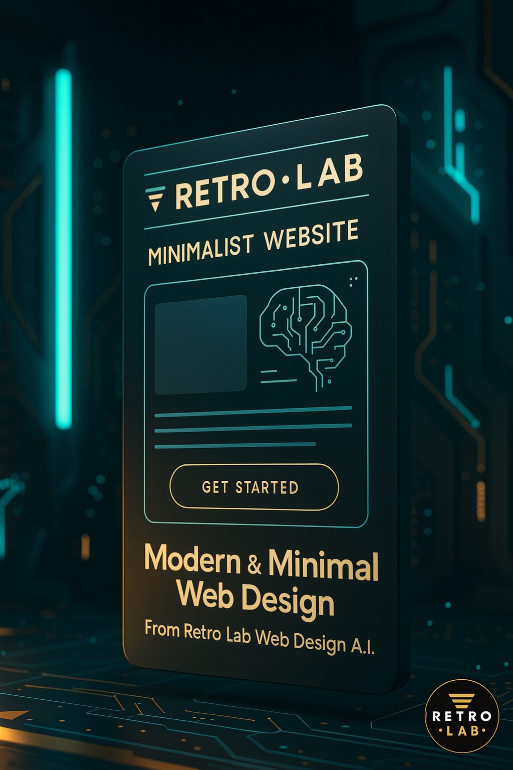 پکیج جامع طراحی وب - طراحی وبسایت مینیمال با رتروفیوچریسم
