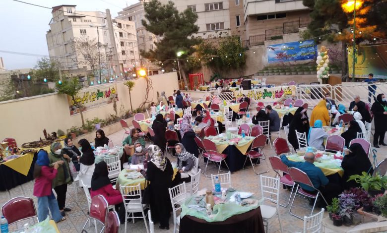 برگزاری ضیافت افطار فرزندان مرکز نگه‌داری از کودکان بادبادک سبز شهر رودهن