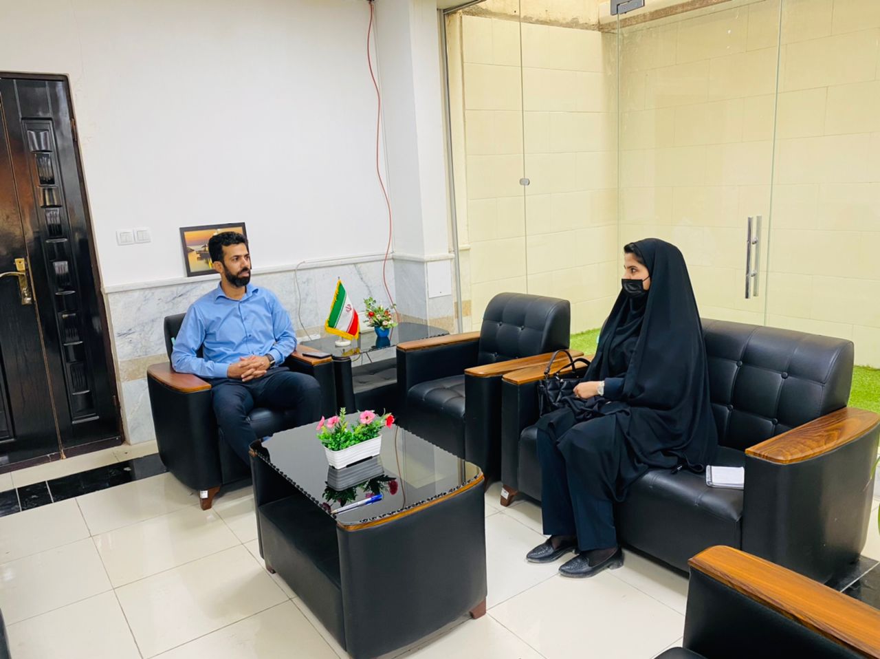 دیدار رئیس بهزیستی شهرستان عسلویه با رئیس اداره تعاون، کار و رفاه اجتماعی