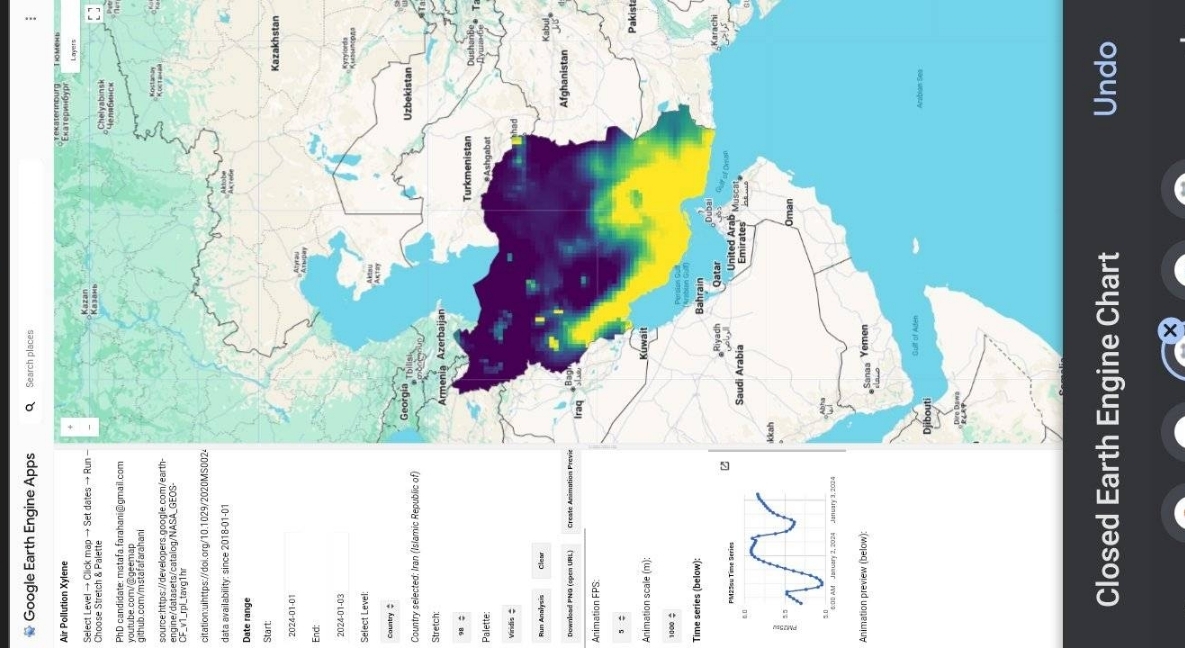 I create web Application free big data for AIR pollutant Sulfate SO⁴  LINK:https://mstafafarahani.users.earthengine.app/view/airqualitysulfate   Table of content: https://github.com/mstafafarahani/Google-Earth-Engine-Application/blob/main/README.md    Contact: Mstafa.farahani@gmail.com Wa.me/+989381272118 github.com/mstafafarahani linkedin.com/in/mostafafarhani scholar.google.com/citations?user=qcN-Y1cAAAAJ&hl=en . . . + #climate #Air #pollution,  #water #pollution,  #Soilpollution,  #globalwarming,  #RemoteSensing,  #satelliteimagery,  #signalprocess, #Earthobservation,  #EarthMonitoring,  #environmentalmonitoring, #Atmospheric، #Hydrology، #Geospatialanalysis, #GIS, #forest، #drought, #CoastalMarine #Monitoring, #landuselandcover, #urbanheatisland , #agriculture, #Geography,  #earth , #Geospatial,  #Geosciences,  #EarthScience, #LiDAR , #sar , #waterresources