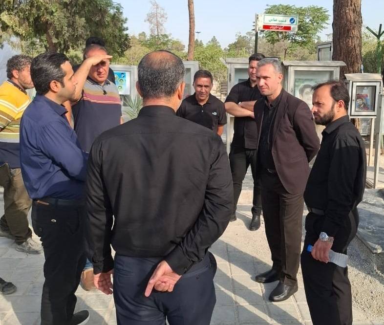 طرح سامان‌دهی قطعه ۲۴ گلزار شهدای بهشت زهرا(س) با اجرای محوطه‌سازی و همسطح‌سازی