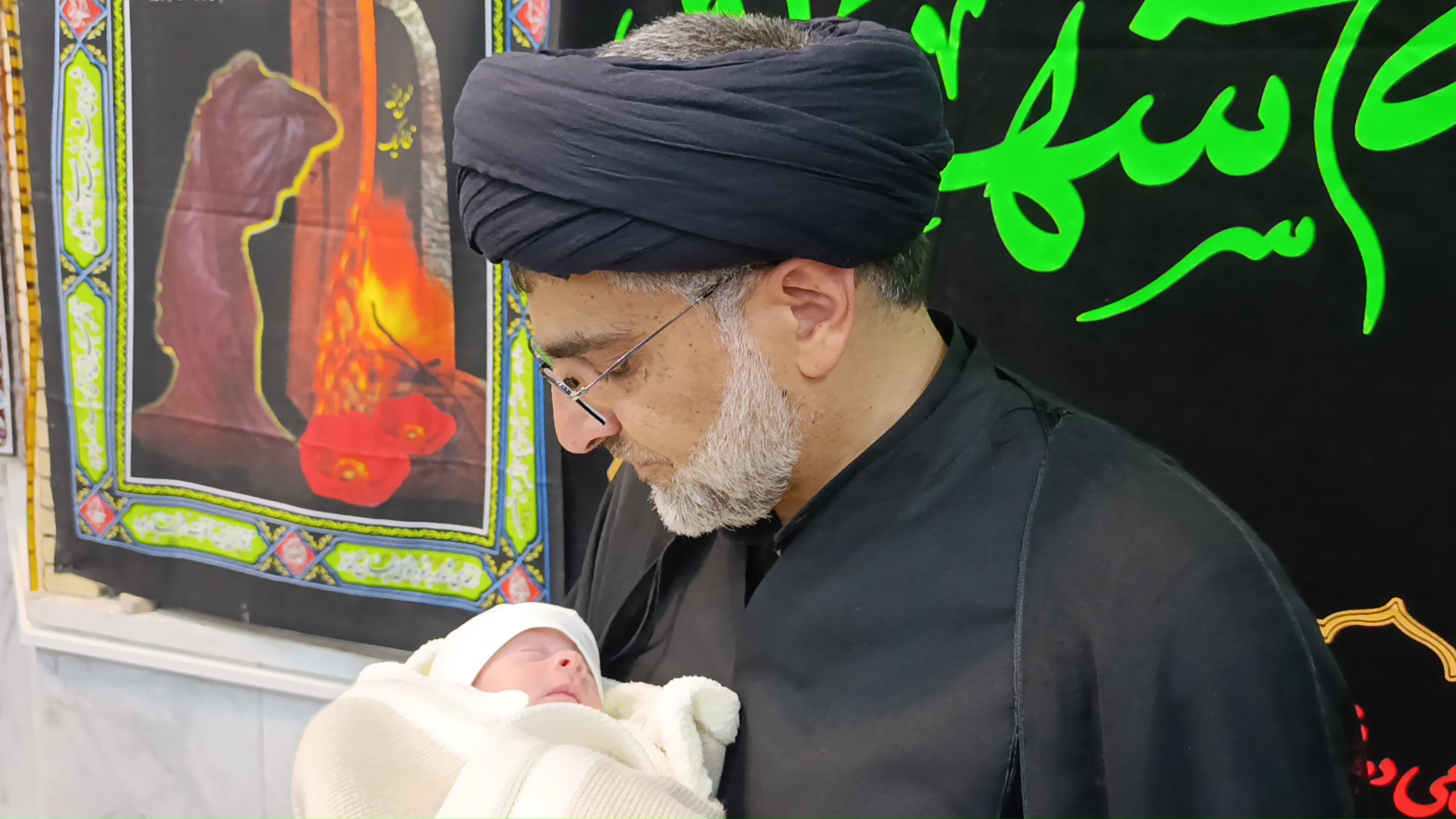 شهادت حضرت زهرا، اذان و اقامه در گوش نوزاد، سیدعلی آیت اللهی، سلاله پاکان