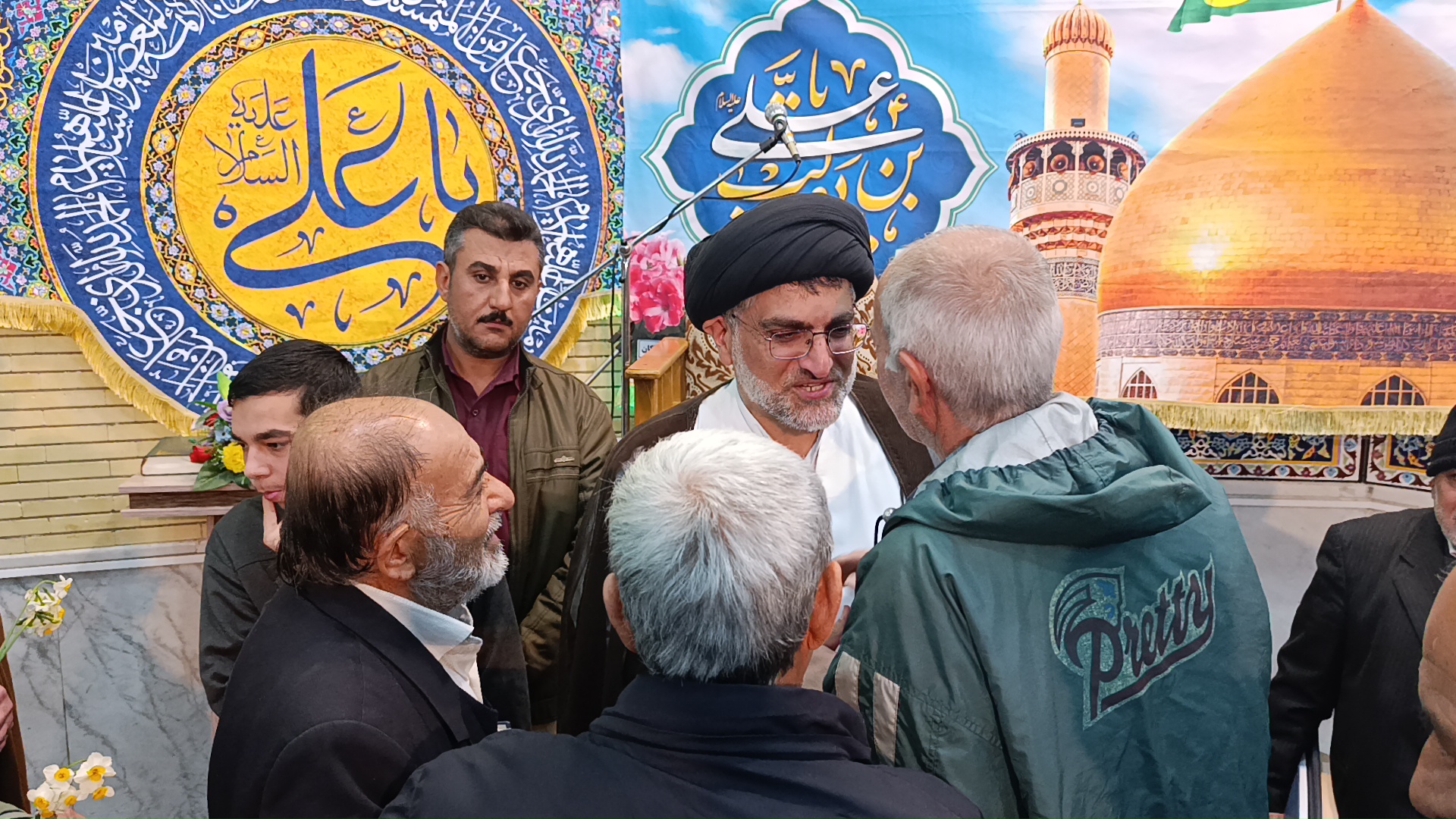 جشن ولادت یگانه مولود کعبه، سیدعلی آیت اللهی، مسجد صاحب الزمان جهرم، کانون فرهنگی هنری سلاله پاکان