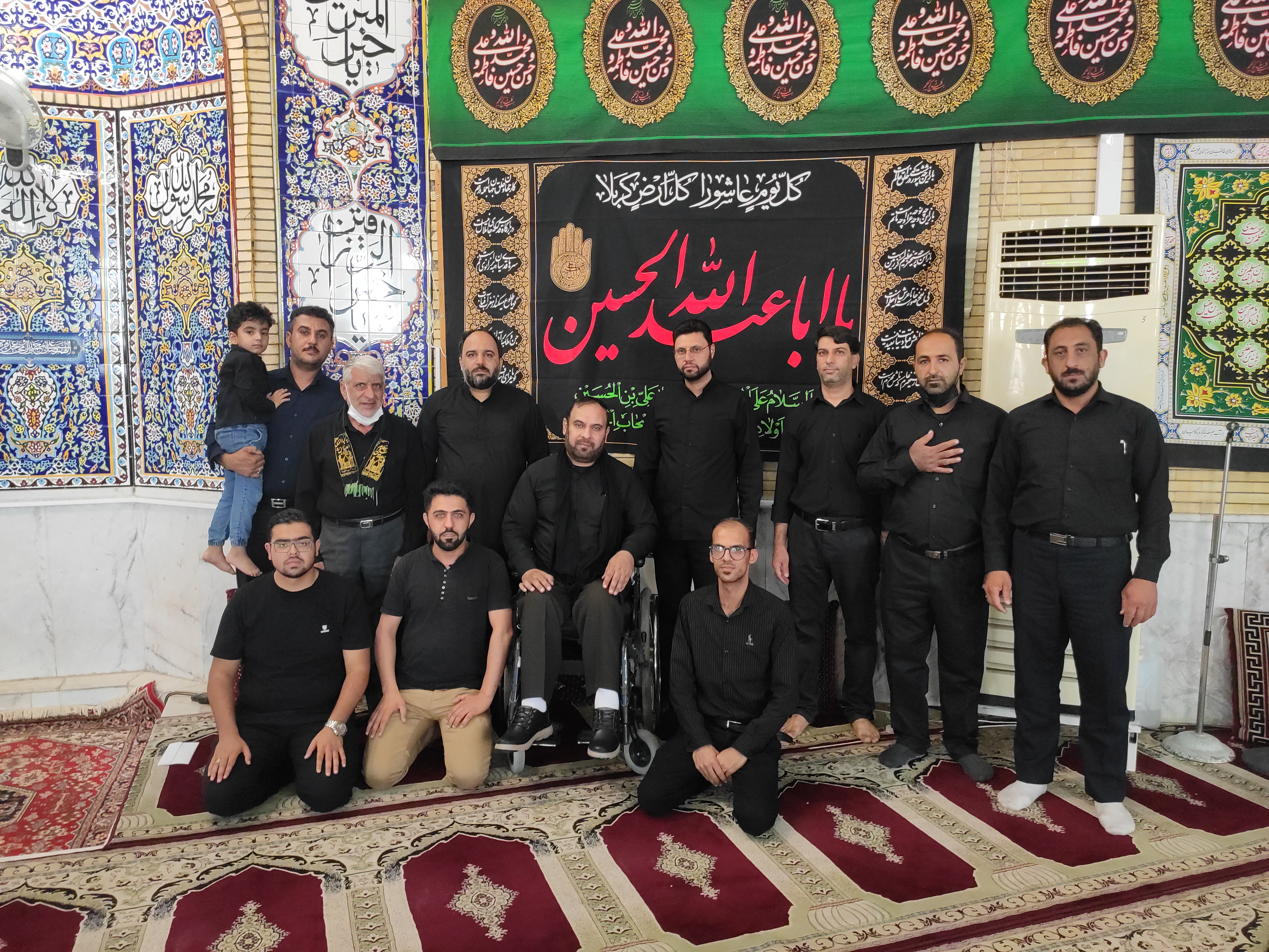 عکس یادگاری تاسوعا، سلاله پاکان، مداحان جهرم، هادی بخشی