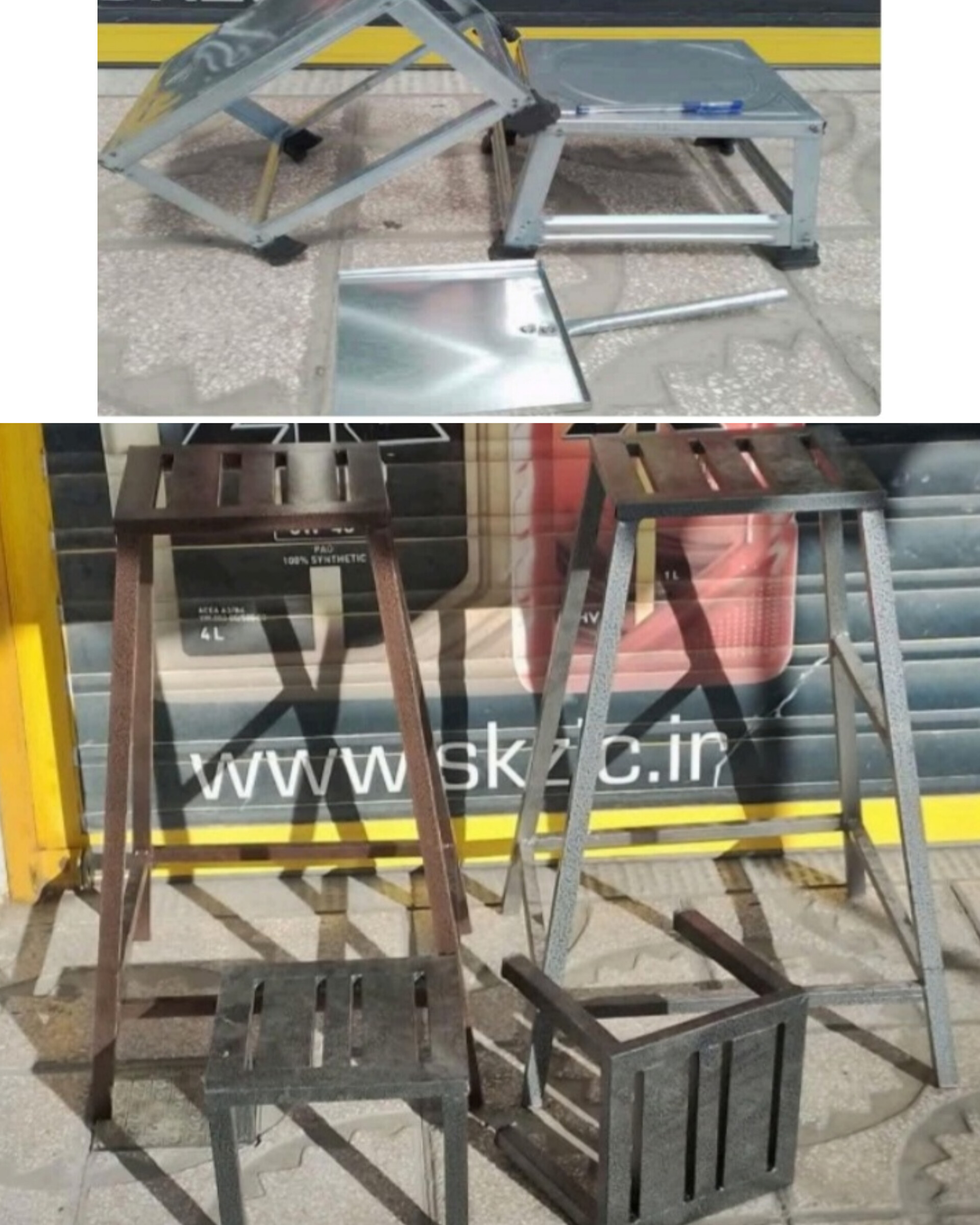 چارپايه گالوانيزه cm25×19×30 ۲۲۰تومن خاك انداز گالوانيزه cm10×10 ۵۹تومن  چارپايه آهني وزن سبك مناسب حمل نقل ۶۹۹تومن cm120Height ۵۶۹تومن cm100Height ۴۳۹تومن cm75Height 4kg ۳۳۹تومن cm50Height چارپايه حمام kg1.5 تومن۹۸  09381272118  @Ramilateflon        #چارپايه   #چارپايه_چوبي   #چارپايه_خواني   #چارپايه_پيكنيك   #چارپايه_نماز   #چارپايه_رنگي   #چارپايه_براي_گلدانهايتان   #چارپايه_سفر   #چارپايه_كوچك   #چارپايه_گالوانيزه   #چارپايه_آهني              