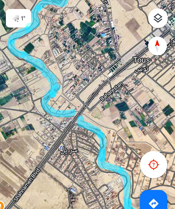 نقشه شاهنامه فردوسی