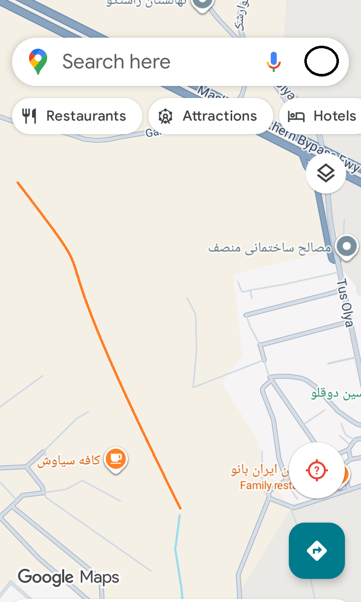 کشفرود در نقشه