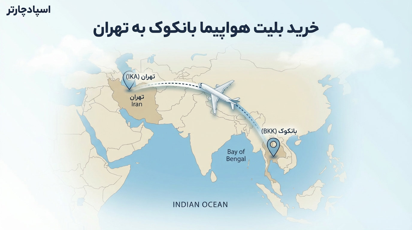 بلیط هواپیما تهران بانکوک | اسپادچارتر